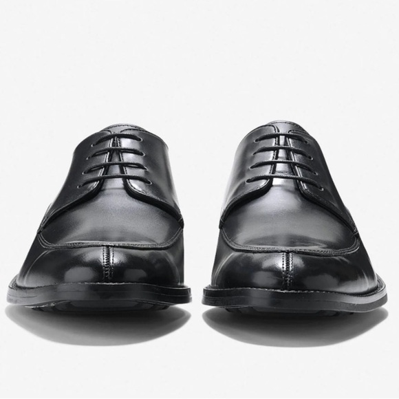 Cole Haan Men\'s Lenox Hill Black Leather Split-Toe Oxford Sz 10 main image 8
